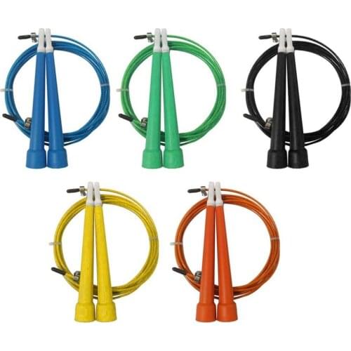 5 Colors Steel Wire Jump Rope Ultra-speed Ball Bearing Skipping Rope Steel Wire Jumping Ropes for Training Bodybuilding