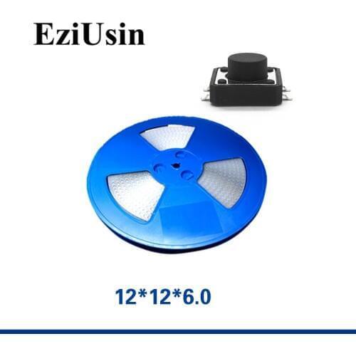 500pcs In Tape One Reel TS-F002 Micro Switch 12*12*6.0 Tactile Tact Push Button SMT 12x12x6 Elevator Switches SMD