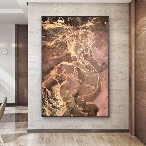 Abstract Marble Texture Pattern Canvas Painting Poster Prints Luxury Art Simplicity Contemporary Wall Picture Modern Home Decor