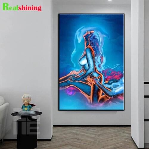 Diamond Mosaic Abstract art,sexy man woman, love round drill Cross Stitch Diamond Embroidery Painting Full Square Decor N2006