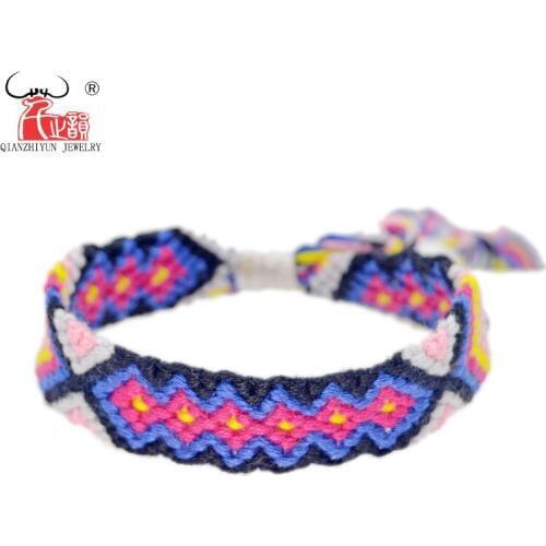 Handmade Bracelet Custom Cotton Wrap Popular Woven Rope String Friendship Bracelets For Women Men Dropshipping Bracelet