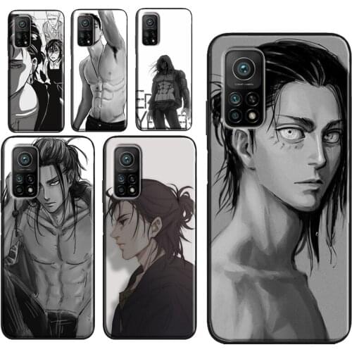 Eren Yeager Anime Attack on Titan For Xiaomi Mi 10T Pro Mi Note 10 Lite Mi 11 Ultra Phone Case For POCO F3 F1 F2 M3 X3 Pro