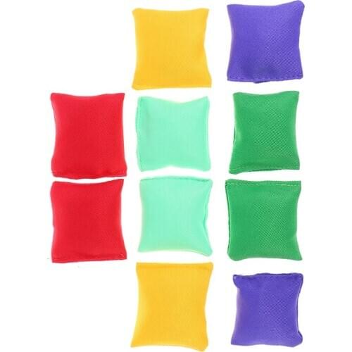 Hot sale 10pcs/lot Kid Throwing Sandbags Toys Classic Bean Bag Children Outdoor Sport Toy Size: 5*5cm