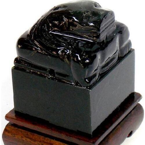 Hetian Yu Qingyu Yulong jade hand-carved lettering seal send base