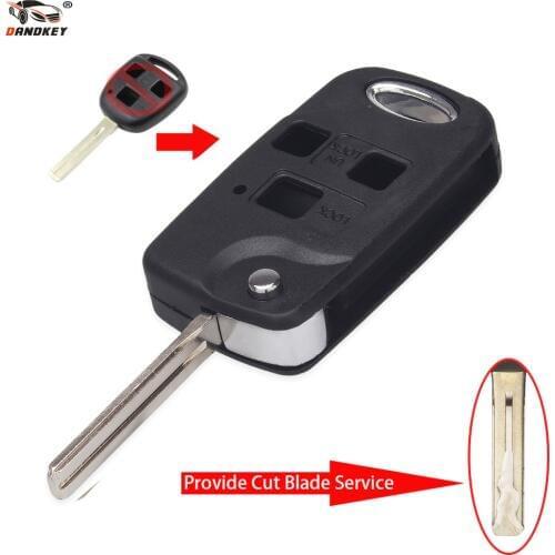 DANDKEY Remote 3 Buttons Key Shell For LEXUS SC430 GX470 RX350 RX400h ES300 ES330 GS400 GS430 GS470 LS400 LS430 Modified Shell