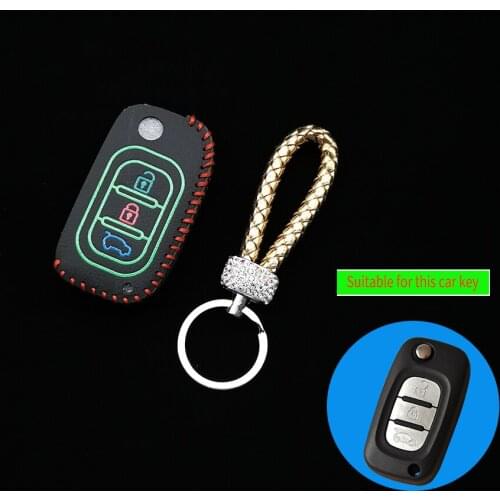 Car Keys Flip Leather Cases Cover Fob For LADA Sedan Largus Granta Kalina Vesta X-Ray X-Ray Foldable Keychain Key Ring