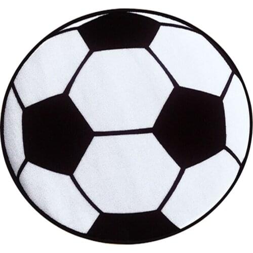 Round football Carpet Living Room Parlor Mats Children Kids Boys Bedroom Carpet Chair Rugs Bath Mats boy 60cm