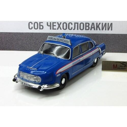 Diecast 1/43 Alloy Car Model TATRA 603 Classic Retro Car Czech Police Car Collection Display Gift Boy Toy Mini Toys