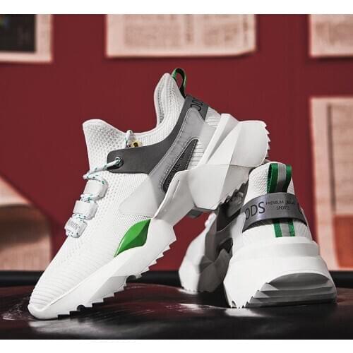 Summer High-soled Sport Shoes Men Sneakers White Man Shoes Running Mens Sports Shoes Male Training Tennis Trainers Gym GMB-0422