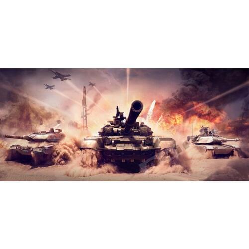 5d Diy Diamond Painting Tank Military Cross Stitch Needlework Home Decorative full Diamond 3d Mosaic Embroidery life YG1268