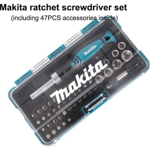 Japan Ratchet Screwdriver Set (Including 47PCS Accessories Inside) Hand Operated Tools Screwdriver Wrench Batch Head