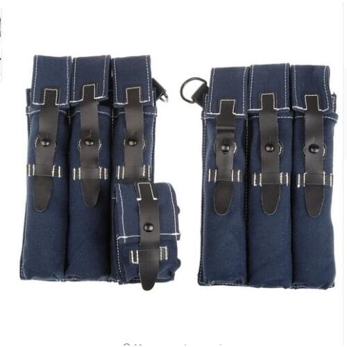 WWII WW2 GERMAN ELITE MP38 MP40 AMMO POUCH CANVAS BAG BLUE COLLECTIBLES CLASSICAL REPRO World military Store