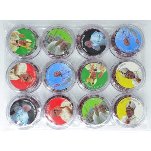 NEW 12x Franciscus PP rose scented perfume wood Rosary Beads JESUS Cross Pendant Necklace Catholic Fashion Religious jewelry