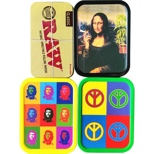 Stock New Style 115*65mm Spot Small Tobacco Box Iron Metal Storage Box Metal Raw Box