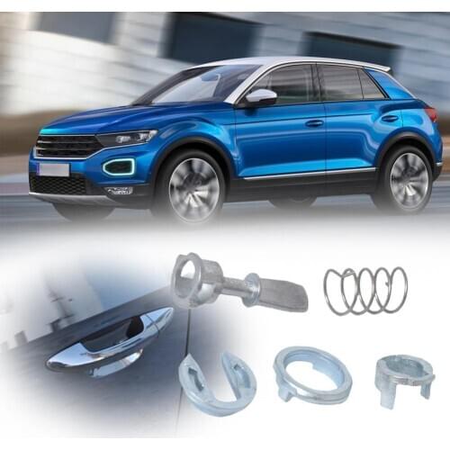 Car Auto Front Left/Right Door Lock Cylinder Repair Kit 6K4837223A for Seat Ibiza VW Auto Car Replacement Accessories