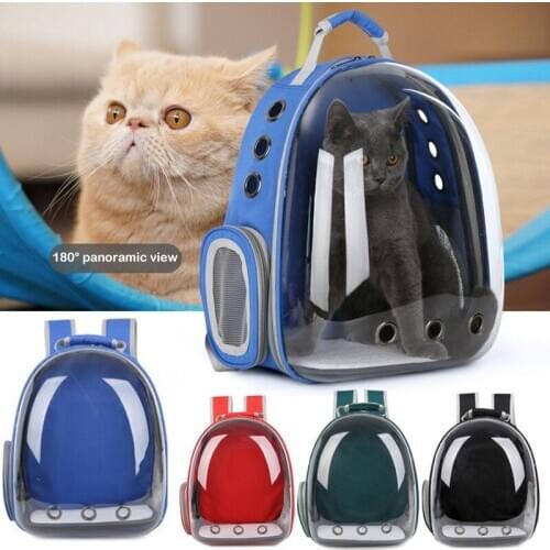 Cat Carrier Bags Breathable Pet Carriers Small Dog Cat Backpack Travel Space Capsule Cage Pet Transport Bag Carrying _WK