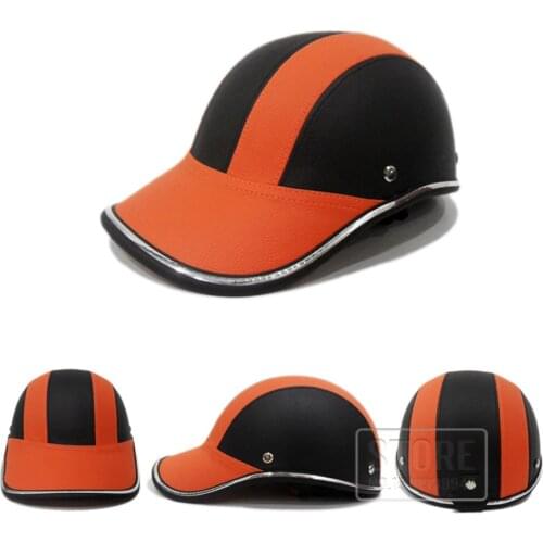 Unisex Motorcycle Half Face Helmet Bike Cycling Helmet casco Protective ABS Leather Baseball Cap gorras de beisbol