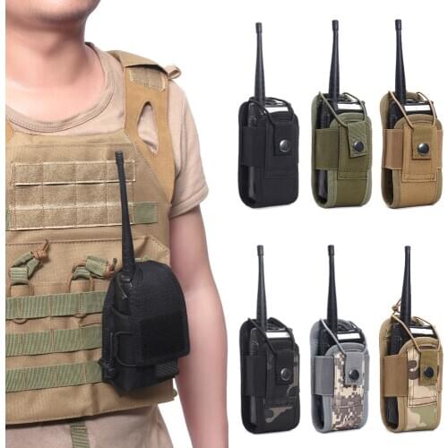 Military Airsoft Tactical Molle Radio Pouch Walkie Talkie Wasit Bag Holder Pocket Bag Army Shooting Hunting Magazine Mag Pouch