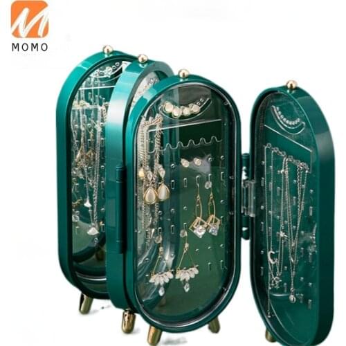 High-End Luxury Earrings Display Stand Home Jewelry Box Hanging Necklace Delicate Earrings Hand Jewelry Storage Box Storage Rack
