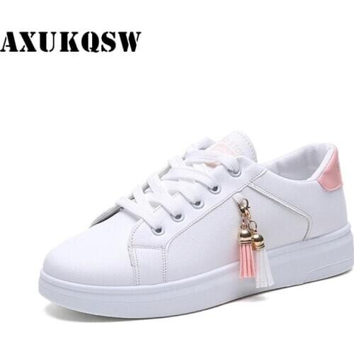 2020 Mesh Woman White Shoes Tenis Feminino Sports Shoes Fashion Woman PU Leather Female Shoes Casual Solid Color Tennis Shoes