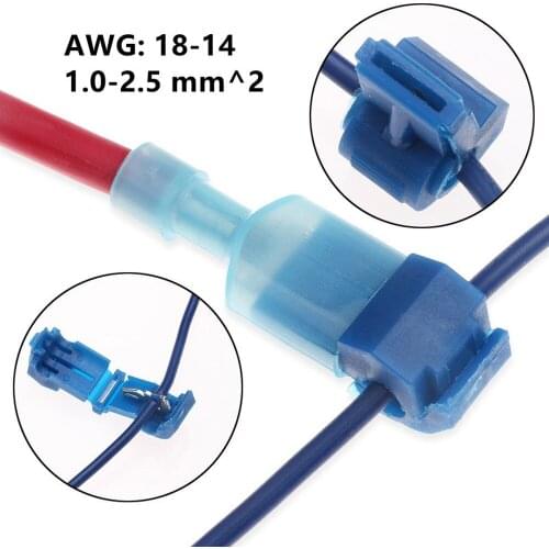 50Pcs(25set) T-Tap Quick Electrical Cable Connectors Snap Splice Lock Wire Connector Insulated Quick Disconnect Spade Terminals