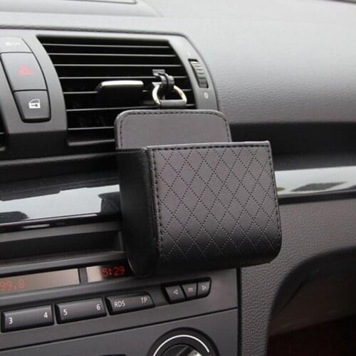 Car vent mobile phone holder storage bag PU leather for Buick Regal Lacrosse Excelle GT/XT/GL8/ENCORE/Enclaves/Envision/Park Ave