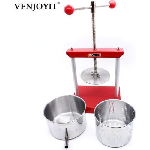 Household small stainless steel juice wine press manual grape press