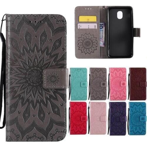Case For Fundas Samsung Galaxy J3 J7 2018 case For Coque Samsung Galaxy J7 J3 2018 Flip Wallet Cover Mobile Stand Phone Cases