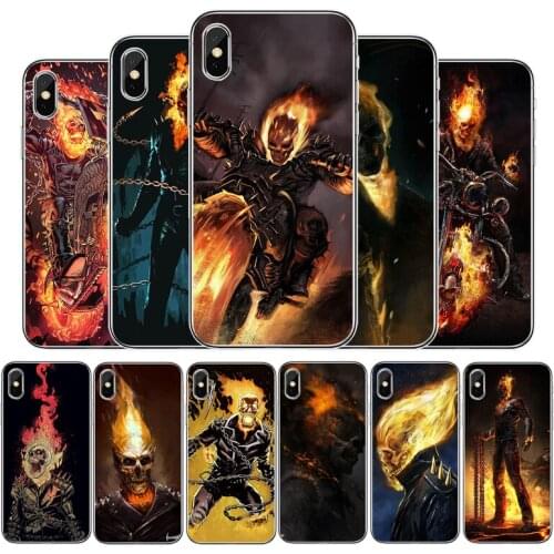 Ghost Rider Cover Soft Silicone Phone Case For iPhone 5 5S 6 6plus 7 8 plus X XR XS Max 11 PRO Max SE 2020