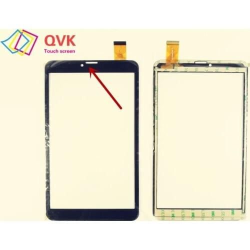 Black 8 inch Tablet touch for MLS Brain 3G IQ1380 touch screen digitizer glass replacement repair panel Free shipping