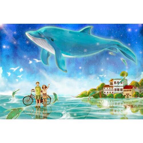 European town style The wooden puzzle 1000 pieces ersion jigsaw puzzle white card adult childrens educational toys