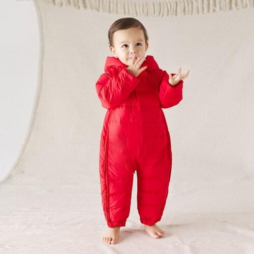 Russia Children Clothing Winter Down Jacket Boy Jumpsuit Outerwear Coat 90% Duck Down Jacket for Kids Girl Coat Snow Suit Wear