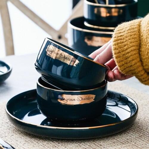 Home Fish dish, dormitory noodle bowl with soup tableware utensils for kitchen