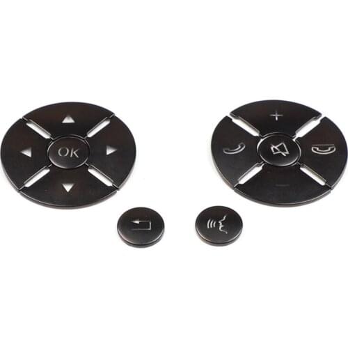 Car Steering Wheel Button Switch Trim Cover Sticker for Mercedes Benz C E S Class W204 W212 W221 GLK X204 C200 C250