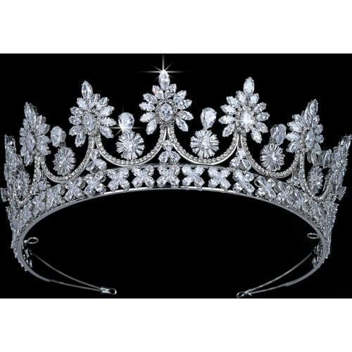 Crown HADIYANA Vintage Temperament Women Wedding Bridal Hair Accessories Party Tiaras And Crown Zircon BC5419 Corona