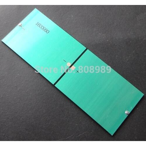 Mini 1.3W 5V Polycrystalline Solar Panels For 3.6V Battery Charge Solar Led Light Solar Cell 163*60 *3MM 2pcs/lot Free shipping