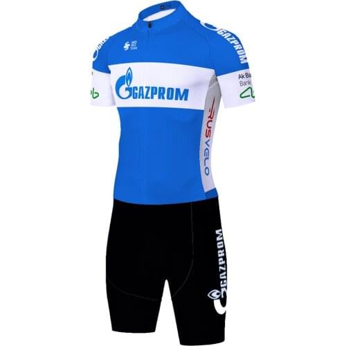 Gazprom One Piece Skinsuit Bike Clothing Men Maillot Hombre Camisa Masculina Roupa Masculino Cycling Fietskleding Heren Ciclismo