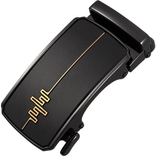 Guan Pin Genuine Mens Belt Head, Belt Buckle, Leisure Belt Head Business Accessories Automatic Buckle Width 3.5CM LY136-24080