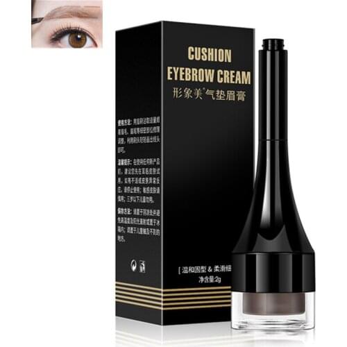 New Makeup Eyebrow Enhancer Air Cushion Eyebrow Cream Waterproof Tint Natural Eye Brow Kit With Brushes Charming Cosmetics Set