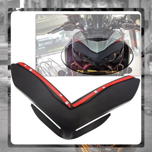 For Kawasaki Z900 2017 2018 2019 Motorcycle Front Fender Fairing Aerodynamic Winglets Beak Nose Cone Extension Cover Extender