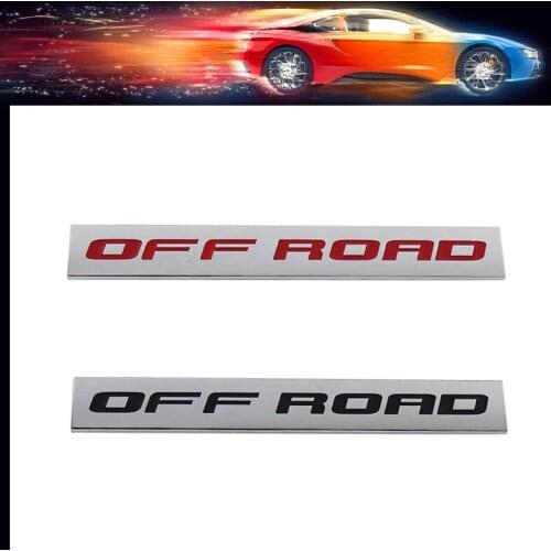 Premium OFF ROAD car Engine Hood Fender trunk Tail Rear Bonnet Nameplate Decal Emblem Badge Sticker for Universal