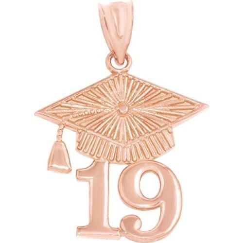 Double Nose Factory Direct Selling Alloy Metal Craft Doctoral Cap 2019 Graduation Charms Pendant For Graduates Students