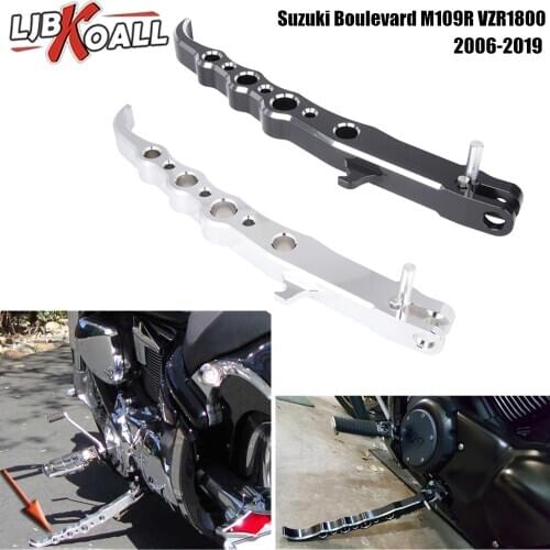 For Suzuki Boulevard M109R VZR1800 2006-2016 Adjustable Kickstand Exotic Anodized Side Stand Chrome Motorcycle Accessories 2015