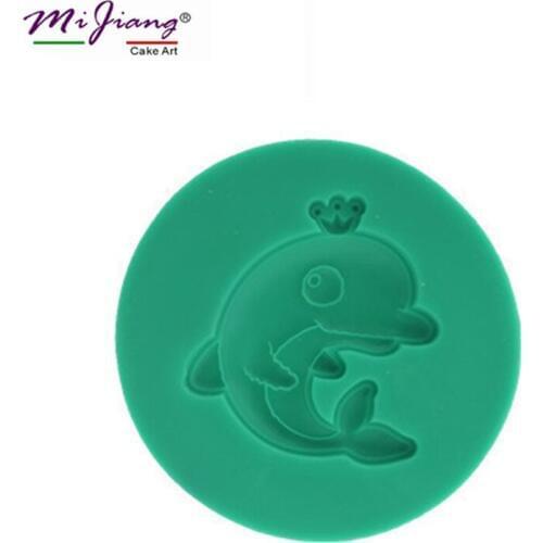 Cute Dolphin Shaped Silicone Moulds for Cake Decorations Confectionery Tools for Baking Sugarcraft Fondant Chocolate Mold S125