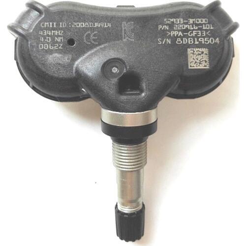 52933-2S410 433MHz For Kia Sportage Hyundai IX35 Elantra Tire Pressure Monitoring System TPMS Sensor 529332S410