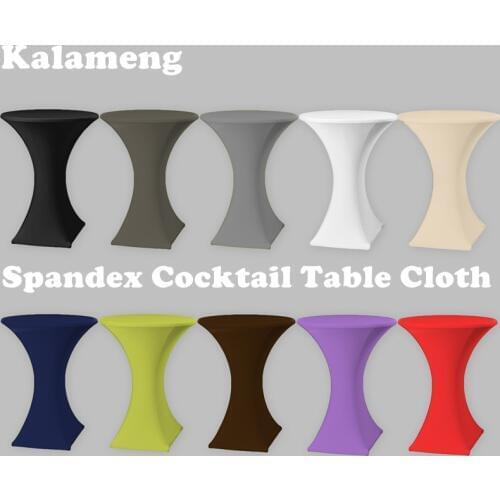 SPANDEX LYCRA COVER TABLECLOTH 4 LEGS 110cm HEIGHT POSEUR BISTRO COCKTAIL TABLE CR-564