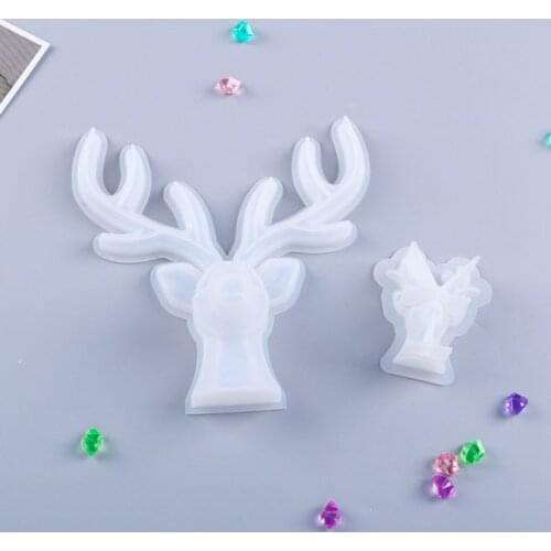 Resin Decorative Craft DIY Deer head Shape Storage Rack Mold Epoxy Resin Molds For Jewelry