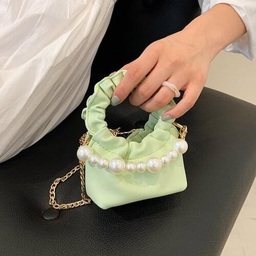 Luxury Mini Totes Women Fashion Brand Fold top Handle Hand Bag Women Metal chain Crossbody Bag Handbag And Purse Day Clutche