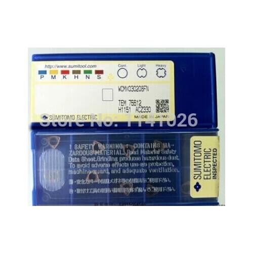 Free shopping 10PCS WCMX030208 FN ACZ330 U drill Carbide Cutter Turning tools Carbide inserts