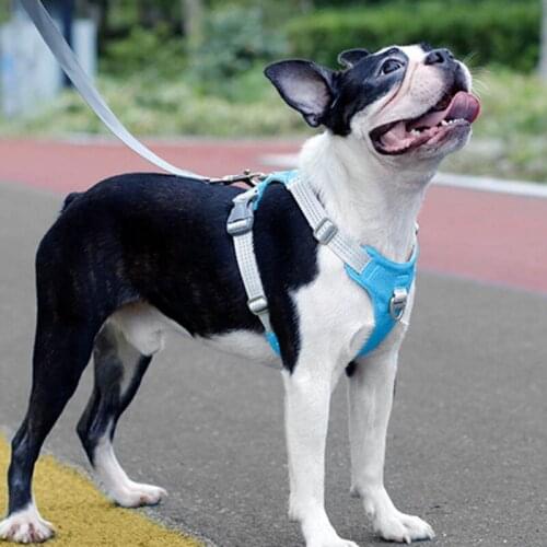 Breathable Dog Harness No Pull Vest Soft Adjustable Reflective Harness for Medium Large Dog Running Training French Bulldog
